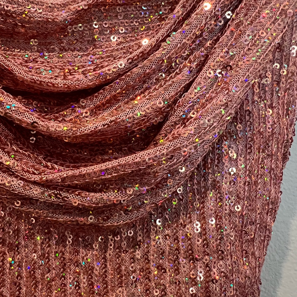 Fitted pink sparkly Hello Molly minidress